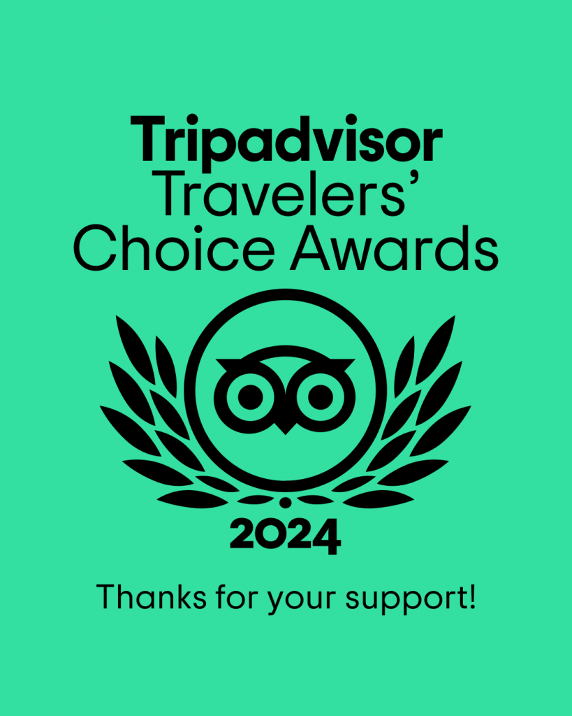 Trip advisor, travellers choice award 2024